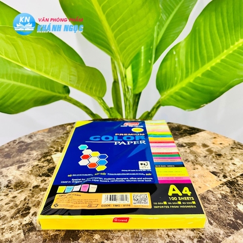 Giấy bìa cứng PGrand 160gsm màu vàng chanh đặc biệt