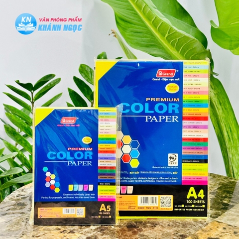 Giấy bìa cứng PGrand 160gsm màu vàng chanh đặc biệt