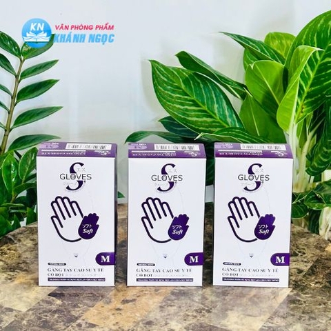 Găng tay có bột Gloves size M