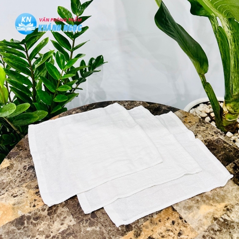 Khăn lau trắng 28x28cm
