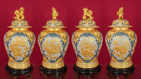 Tứ linh Long Lân Quy Phụng - Huyền thoại phong thuỷ trên gốm sứ