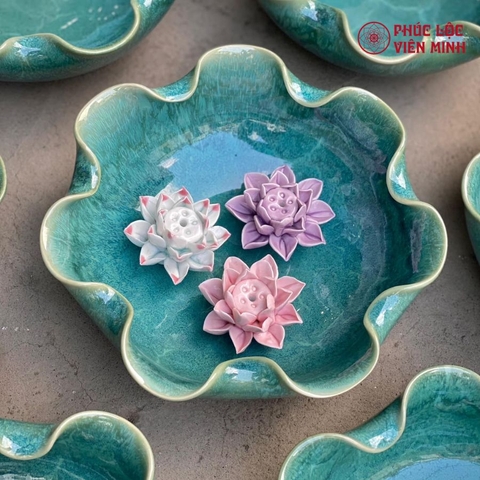 Bát Thả Hoa Gốm Sứ Cao Cấp Bát Tràng - Phúc Lộc Viên Minh - VM285