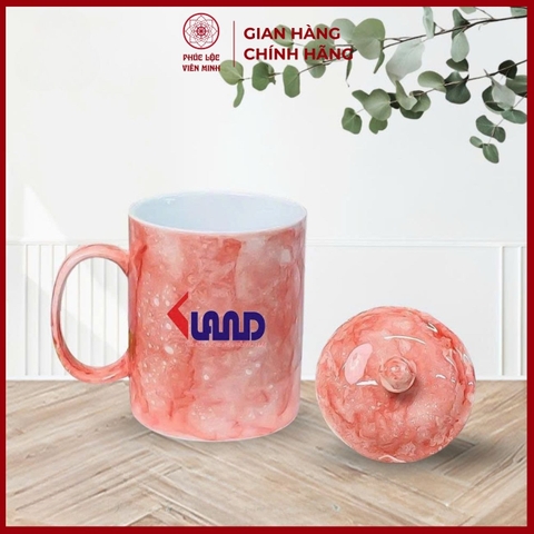 Cốc In Logo Cao Cấp Gốm Sứ Bát Tràng - Phúc Lộc Viên Minh - LD052