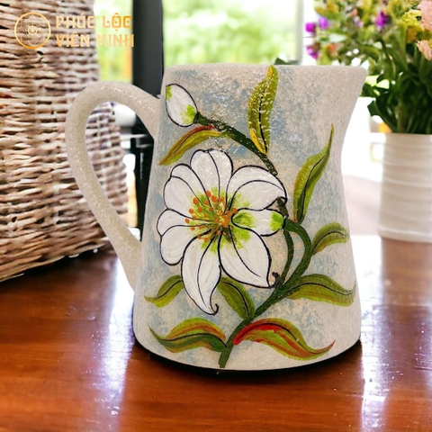 Bình Hoa Cao Cấp Vẽ Tay Độc Bản Gốm Sứ Bát Tràng - Phúc Lộc Viên Minh - VM525