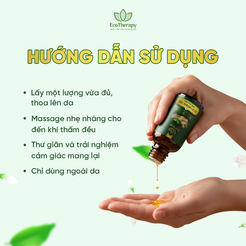 Eco Herbal Oil 20ml - Dầu Massage Thảo Dược Dapharco
