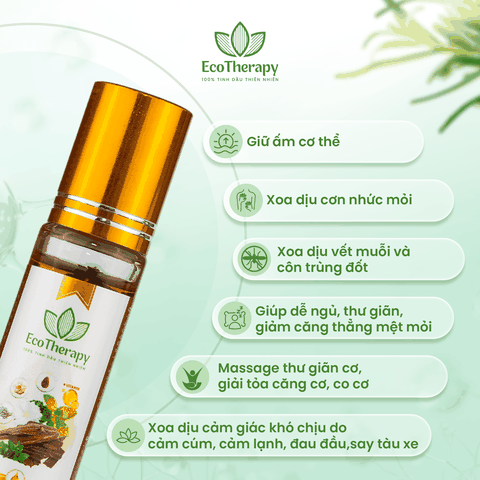 Tinh Dầu Bi Lăn Agarwood 9ml - Sự Hòa Quyện Tinh Tế Của Trầm Hương Và Thảo Mộc
