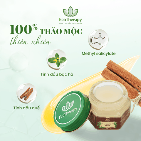 S-FLEX BALM -  CAO XOA DƯỢC LIỆU – XOA DỊU NHỮNG CƠN ĐAU KHÓ CHỊU