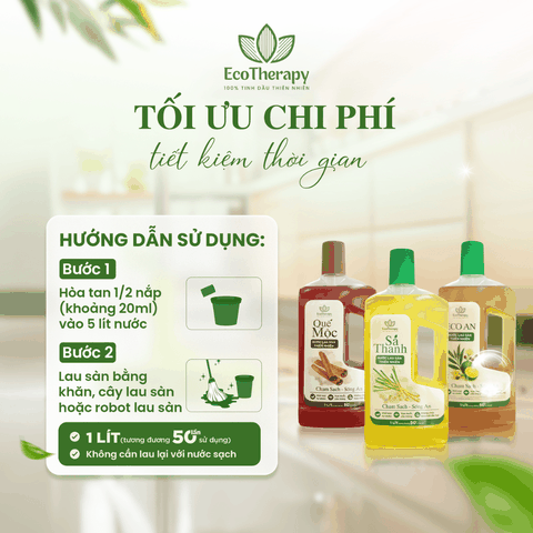 Nước Lau Sàn Thiên Nhiên Sả Thanh 1000ml