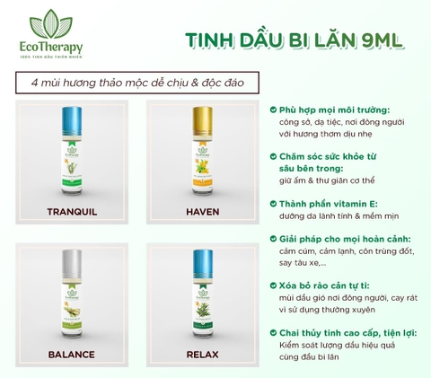 TINH DẦU BI LĂN RELAX – 9ml