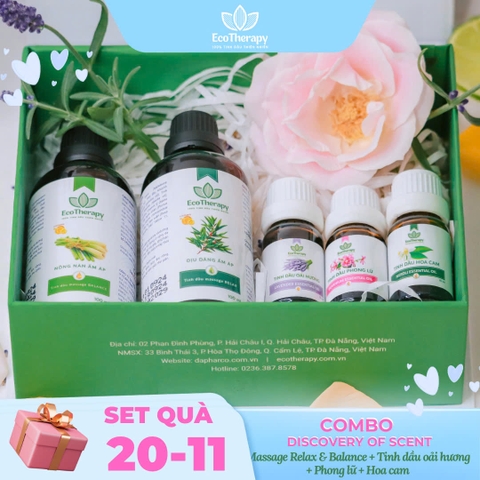 COMBO DISCOVERY OF SCENT_QUÀ TẶNG TINH DẦU THIÊN NHIÊN