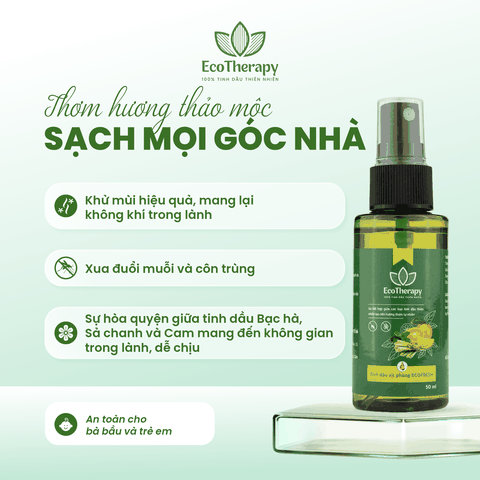 Tinh dầu xịt phòng EcoFresh Chai 50ml