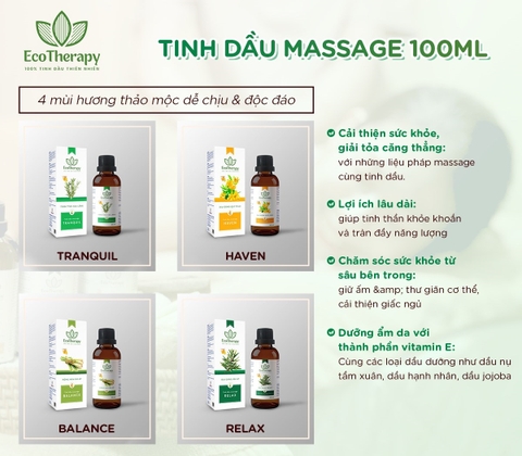 TINH DẦU MASSAGE BALANCE – 100 ml