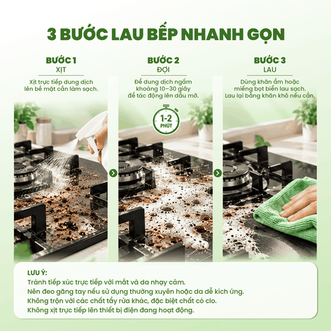 Nước Lau Bếp Thiên Nhiên ORANGE 500ml – Làm Sạch Dầu Mỡ, Khử Mùi, Hương Cam Tươi Mát