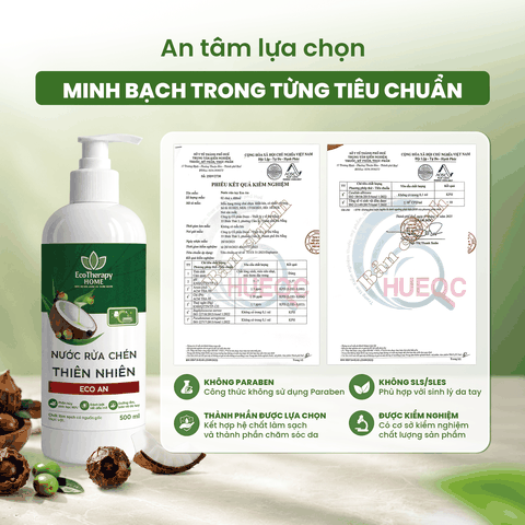 Nước Rửa Chén Chiết Xuất Thiên Nhiên Eco An