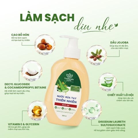 Nước Rửa Tay Chiết Xuất Thiên Nhiên Eco An 300ml