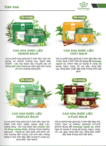 COZY BALM - CAO XOA DƯỢC LIỆU – XOA DỊU NHỮNG CƠN ĐAU KHÓ CHỊU