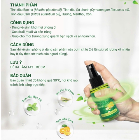 Combo Chăm Sóc Không Gian – EcoFresh & Citroshield - Khử Mùi, Hỗ Trợ Đuổi Muỗi, Thơm Mát Tự Nhiên EcoTherapy
