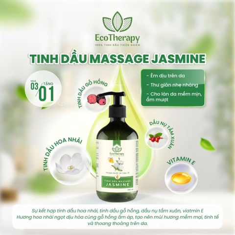 Tinh Dầu Massage Rose Hương Thơm Từ Tinh Dầu Hoa Hồng - Dưỡng Ẩm, Thư Giãn, Dầu Nền Cho Spa EcoTherapy
