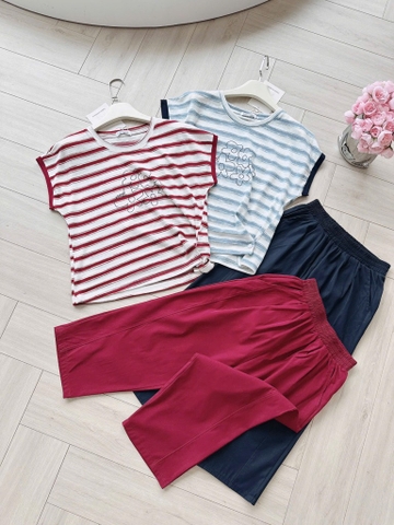 SET BỘ ÁO LEN PHỐI VẠT CÁCH ĐIỆU MIX QUẦN NGỐ NỮ THU ĐÔNG