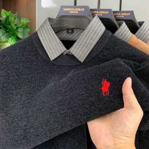 ÁO NAM PHỐI CỔ SƠ MI