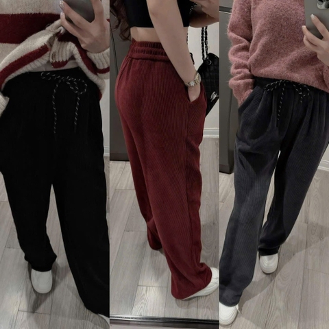 QUẦN NỈ NHUNG 3 MÀU NỮ THU ĐÔNG