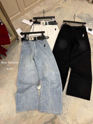 QUẦN JEAN SUÔNG THÊU NGỰA 3 MÀU NỮ SẴN (SALE 97k)