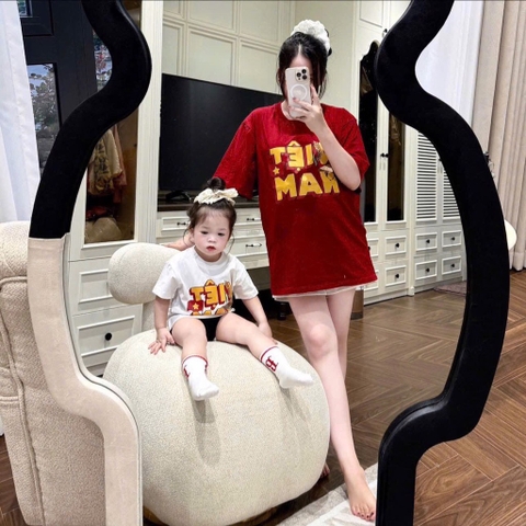 ÁO VIỆT NAM GIA ĐÌNH 2 MÀU
