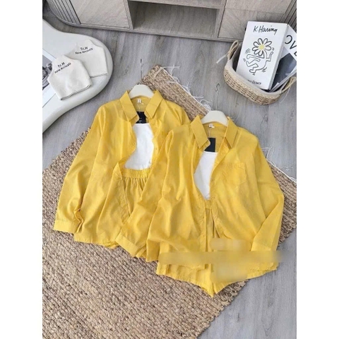 SET CỘC 3 CHI TIẾT VÀNG ÁO 2S TRẮNG NỮ