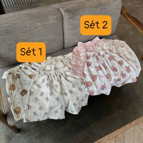 SET 3 QUẦN ĐÙI HOẠ TIẾT NỮ SẴN(SALE 85k)