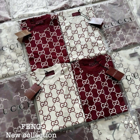 ÁO PHÔNG G.C ĐỎ ĐEN TRẮNG NỮ