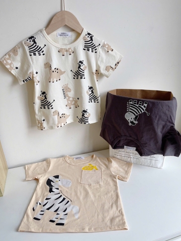 SET 3 ÁO NGỰA VẰN CHO BÉ TRAI SẴN