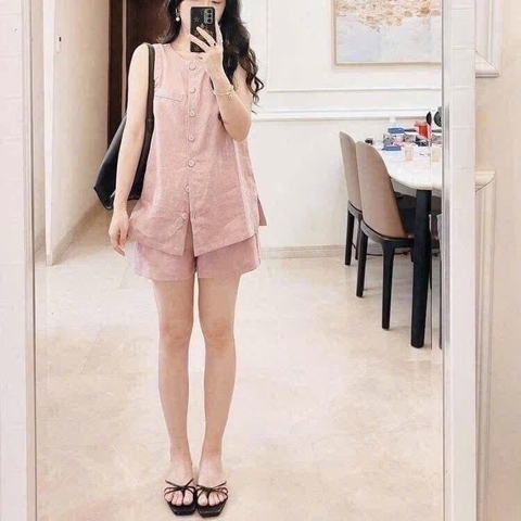SÉT BỘ LINEN SÁT NÁCH 2 MÀU NỮ SẴN