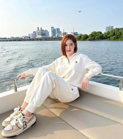 SET BỘ NỈ BÔNG BE KÉO KHOÁ QUẦN BO NỮ THU ĐÔNG SẴN