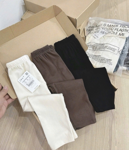 SET 3 QUẦN DÀI LEGGING LÓT LÔNG BÉ GÁI