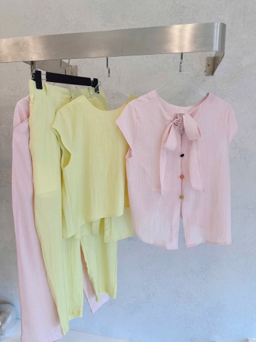 SET NƠ CÚC BỌC CỐM - HỒNG NỮ