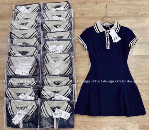 VÁY POLO XANH DƯƠNG NỮ