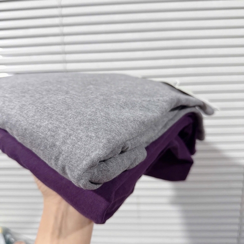 SET BỘ ÁO PHÔNG 2 MÀU TÍM VÀ XÁM KÈM CV NỮ