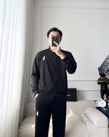 BỘ DÀI POLO KÉO KHOÁ THÊU NGỰA NAM THU ĐÔNG SẴN