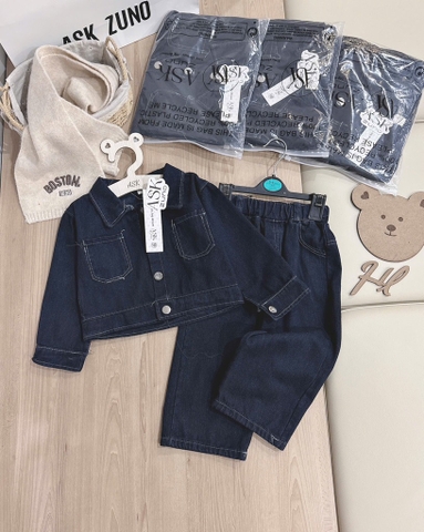 SET BỘ DÀI JEAN ĐEN BÉ TRAI