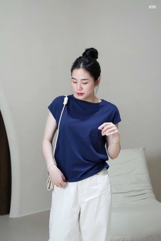 ÁO PHÔNG TAY HẾN XANH THAN NỮ