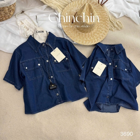 ÁO BÒ DÁNG CROP NỮ SẴN
