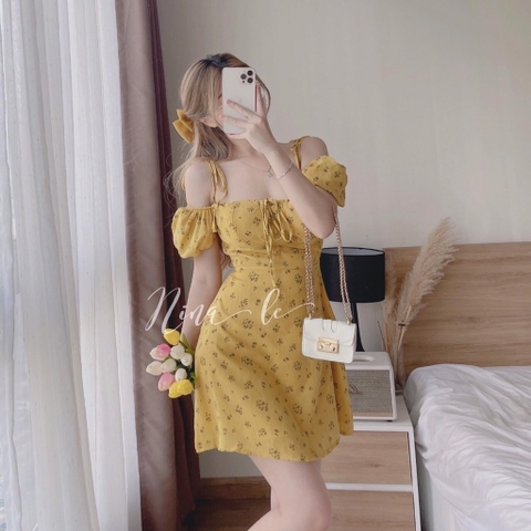 VÁY HOA NHÍ CÚP NGỰC DÂY CỔ xả 50k