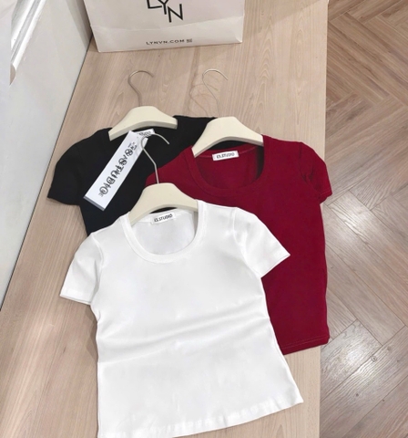 SET 3 ÁO ZIP CỔ U ĐEN TRẮNG ĐỎ NỮ