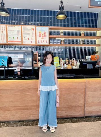 SET JEAN GIẤY BÉ GÁI SIZE ĐẠI