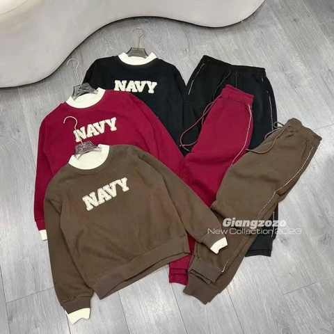 BỘ DÀI NỈ NAVY 3 MÀU NỮ THU ĐÔNG