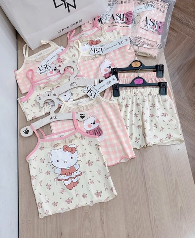 SET 2 BỘ HOA NHÍ VIỀN REN BÉ GÁI