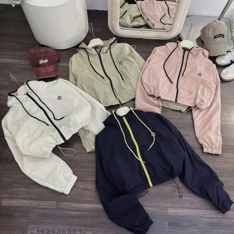 ÁO GIÓ CROP NỮ SẴN
