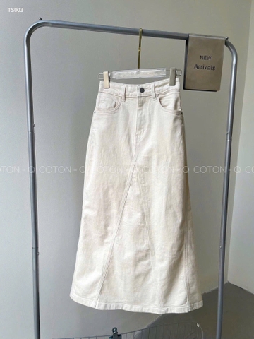 CHÂN VÁY JEAN NỮ TRẮNG DÁNG DÀI (LOAD LẠI GIÁ)