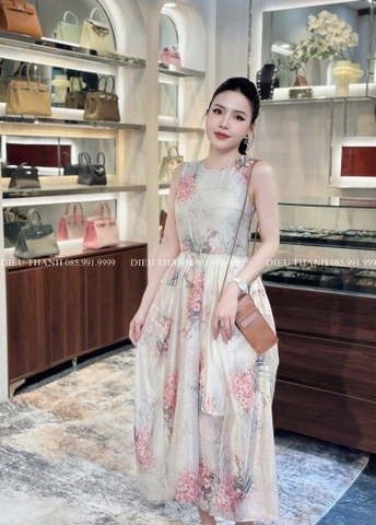 VÁY SÁT NÁCH TONE HOA NHẸ NHÀNG NỮ