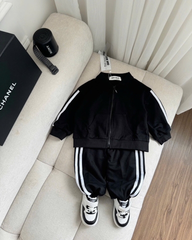 SET BỘ DÀI ĐEN SỌC TRẮNG BÉ TRAI